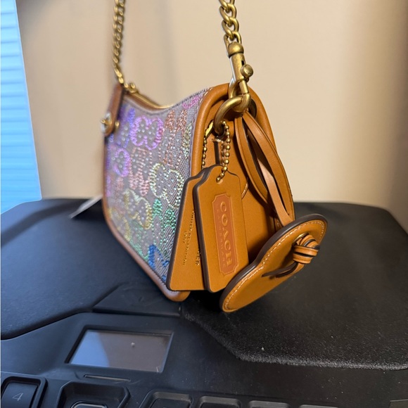 Coach Rainbow Candy Crystal Swinger Bag - Picture 4 of 8